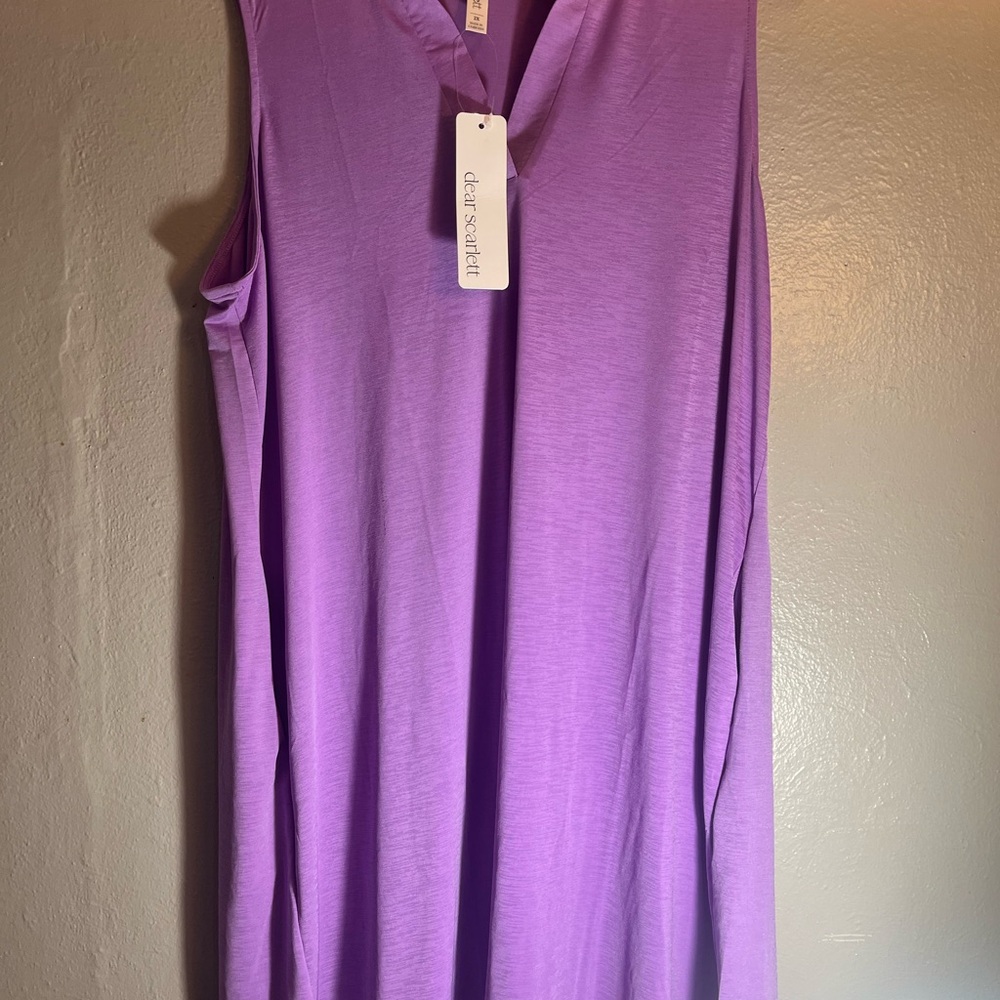 Dear Scarlett Lavender sleeveless midi dress 2x